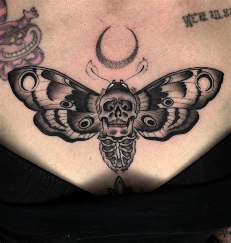 death moth chest piece|30+ Dead Moth Tattoo Design Ideas Totally Worth Seeing